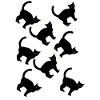 Black Pattern Cat