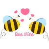 Bee mine. Bee my Valentine