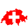 Switzerland Flag Map