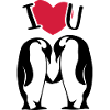 Couple pingouin couple amoureux pingouin