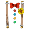 Funny clown costume