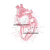 I am love - red white