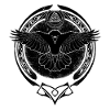 Valknut raven
