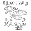 Diplodocus Fossil