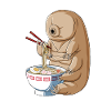 Funny Japanese Kawaii Ramen Tardigrade