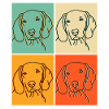 Weimaraner Popart gift