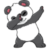 Panda Dabbing Kawaii