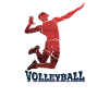 Volleyball man serve