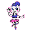 Ballerina game character