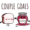 Couple goals toast and jam