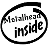 Metalhead inside black logo