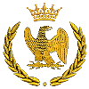 aigle couronné brodé