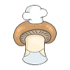 Mushroom champignon chef