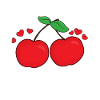 Cherries couple love