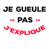JE GUEULE PAS J'EXPLIQUE
