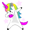 T-Shirt tupfen Einhorn Geschenkidee
