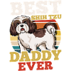Shih Tzu Dog Father Retro