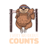 Every workout counts sloth
