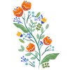 Fleurs en orange