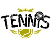 Tennis sport team symbol