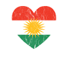 Hendes Biji Kurdistan Kurdish Kurds Gift Heart