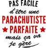 parachutiste parfaite / humour femme parapente