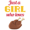 girl loves chicken