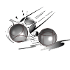 Boule petanque shot hit