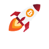 Bitcoin rocket - cryptocurrency crypto bitcoins