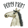 Pony Mom gray-brown pony