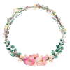 Customizable floral wreath