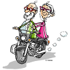 Grandma Grandpa moped