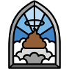 Holy shit stained glass church funny poop meme