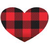 Flannel heart Valentine's Day