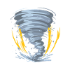 Tornade Hurricane Windsturm Idée cadeau