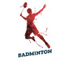 Badminton Red Man