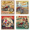 Poster di moto d'epoca, moto d'epoca