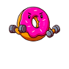 Hauska Fitness Donitsi Workout Painonnostaja