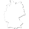 Germany map as an outline