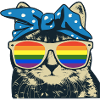 Cat rainbow