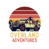 Overland Adventure Retro Sunset Jeep