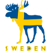 Bandiera di Svezia Moose Svezia Holiday Gift Flag