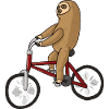 Bicycle Driving Sloth