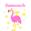 Hanukkah Hanukah Flamingo Menorah