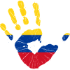 Colombia Flag Handprint Colombian Flag