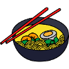 Ramen noodles large