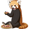 Red Panda Pizza Food Lover