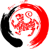 Shotokan tiger in zen sign