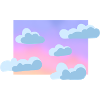 Pastel cloudy sky