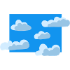 Blue cloudy sky
